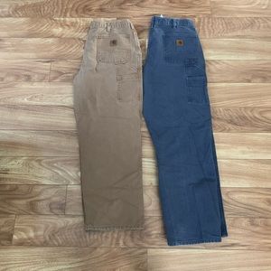 Two pairs of men’s carhartt work pants